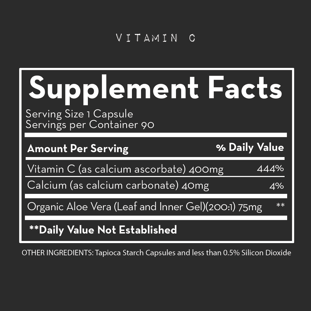 BUFFERED VITAMIN C - (90 Capsules) - Desert Harvest