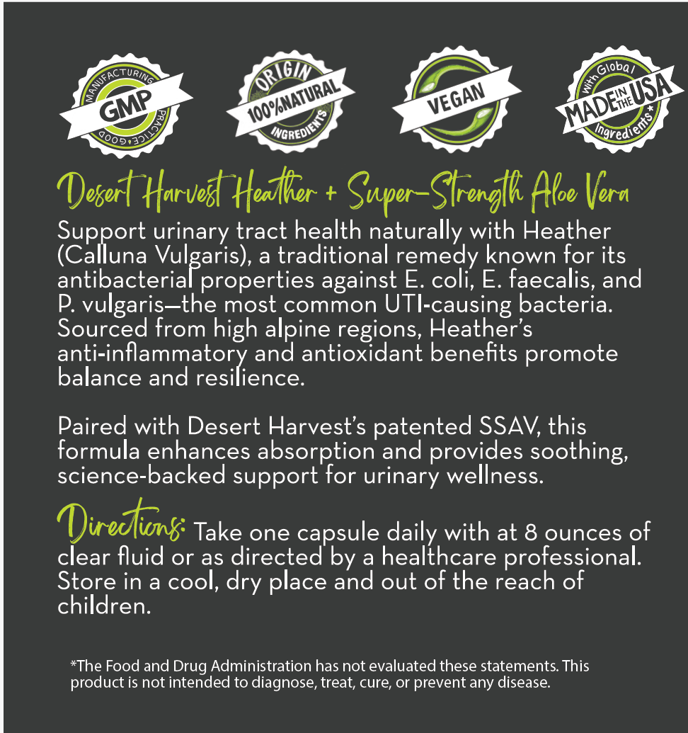Heather's UTI Defense - Calluna Vulgaris - Desert Harvest