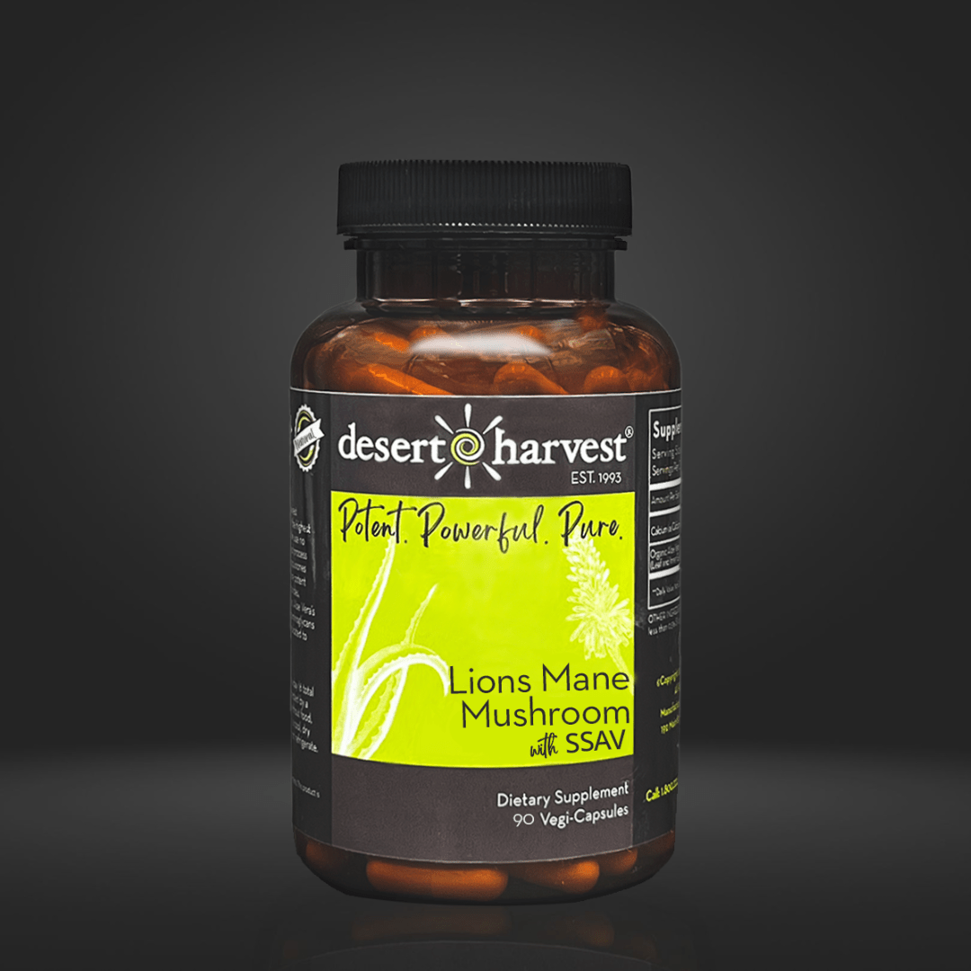 LION'S MANE MUSHROOM - (90 Capsules) - Desert Harvest