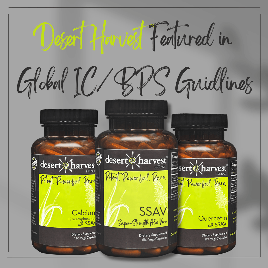 Desert Harvest Featured in Global IC/BPS Guidelines - Desert Harvest