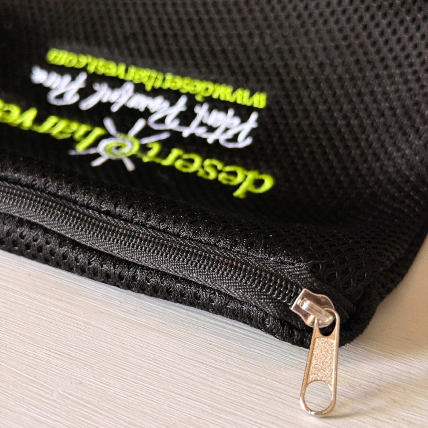 Desert Harvest mesh laundry bag — close up