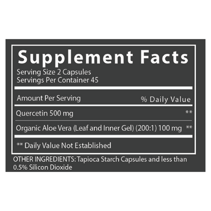 BLADDER SUPPORT BUNDLE - Aloe SSAV 180 + Quercetin + Calcium - Desert Harvest