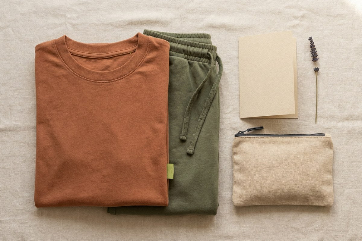 Soft clothing and a travel pouch packed for an IC/BPS flare, Desert Harvest