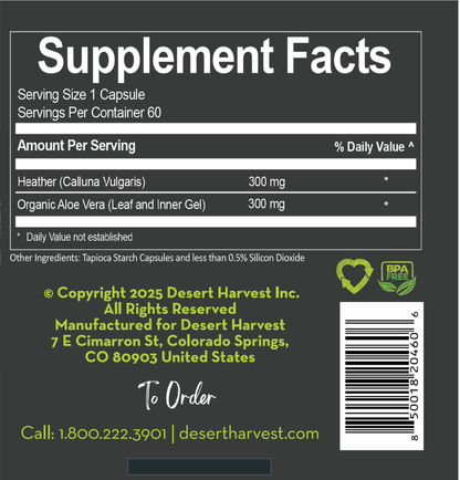 Heather's UTI Defense - Calluna Vulgaris - Desert Harvest