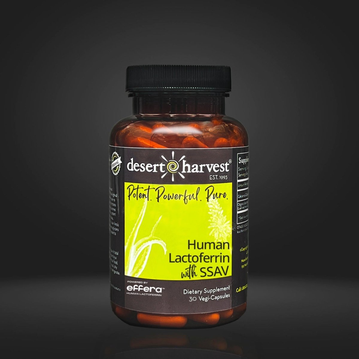 Human Bioidentical Lactoferrin + Aloe Vera for Menopause Support (30 Capsules) - Desert Harvest