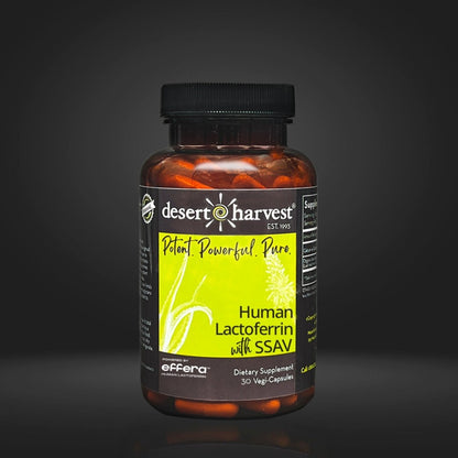 Human Bioidentical Lactoferrin + Aloe Vera for Menopause Support (30 Capsules) - Desert Harvest