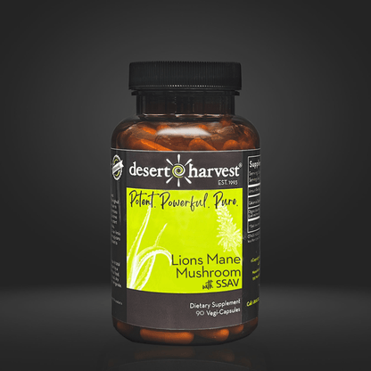 LION'S MANE MUSHROOM - (90 Capsules) - Desert Harvest