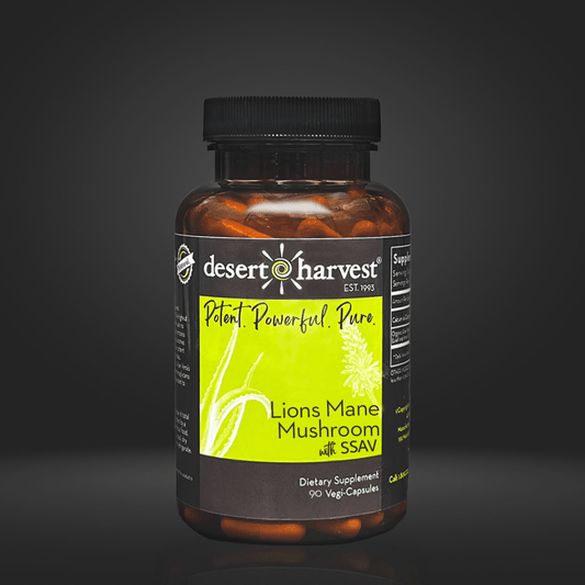 LION'S MANE MUSHROOM - (90 Capsules) - Desert Harvest