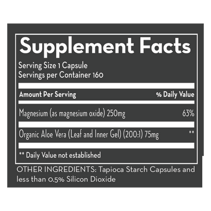 MAGNESIUM - (160 Capsules) - Desert Harvest