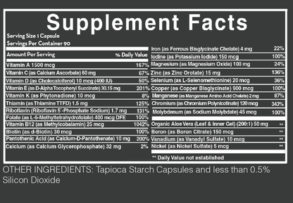 MULTI - VITAMIN - Low Acid - (90 Capsules) - Desert Harvest