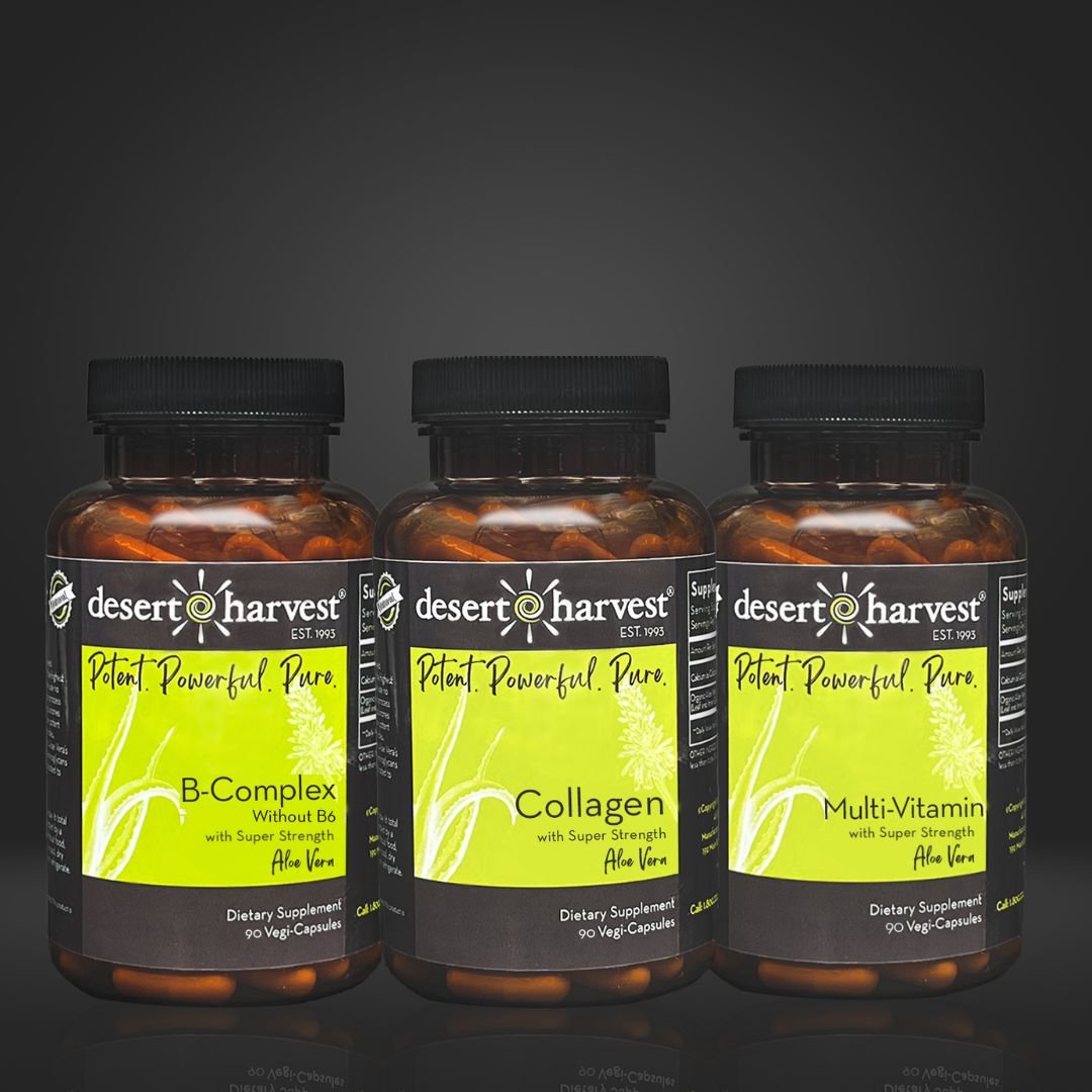 NUTRITION BUNDLE - B - Complex + Collagen + Multi - Vitamin - Desert Harvest
