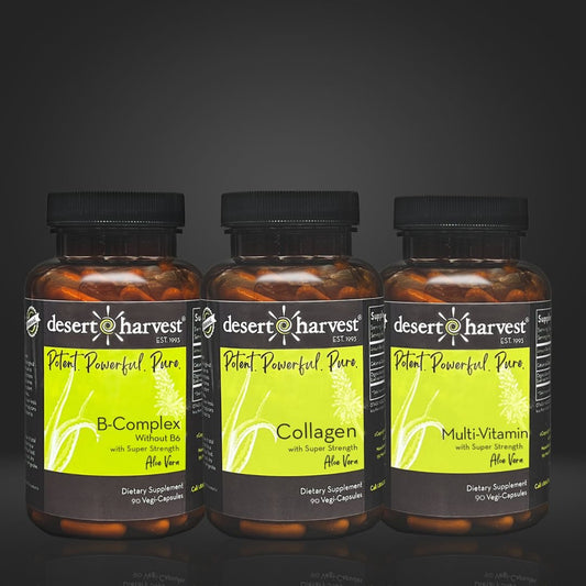 NUTRITION BUNDLE - B - Complex + Collagen + Multi - Vitamin - Desert Harvest
