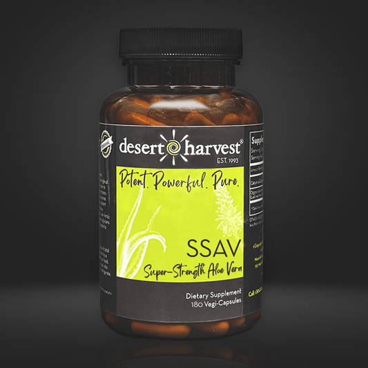 SSAV CAPSULES - (180 Capsules) - Desert Harvest Aloe Vera for IC/BPS